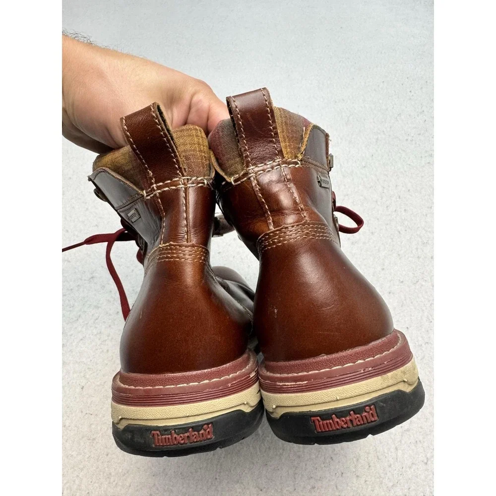 Timberland Boots Mens Size 10.5 Brown Leather Gore-Tex Waterproof Pendleton